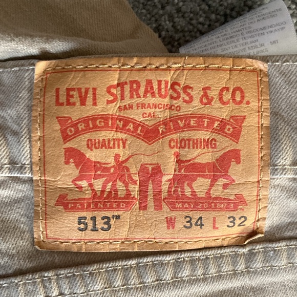 Men’s Tan Levi Jeans - Picture 2 of 2